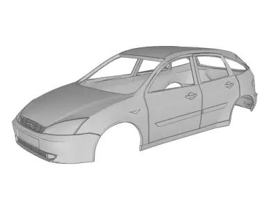 01 Ford Focus Ghia  3D print model