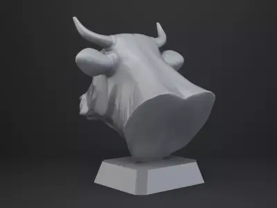 Cow Bust - Animal Figurine 3D print model