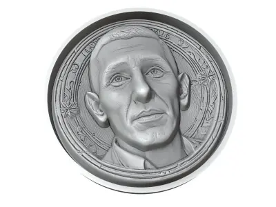 Angel Di Maria Footballer Medallion 3D print model