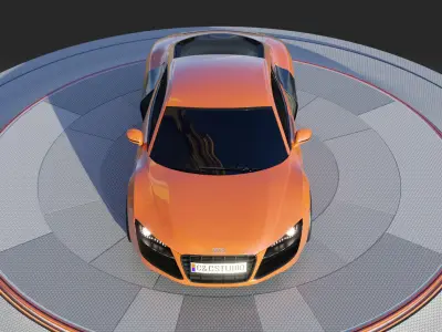 2008 Audi R8 V10 3D model