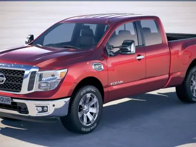 Nissan Titan King Cab 2017 3D model