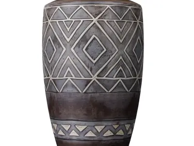 Rustic Southwest Country Nightstand bedside Provence Table Lamp  3D model