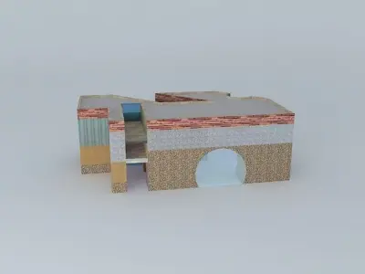 Tunnel table 3D model