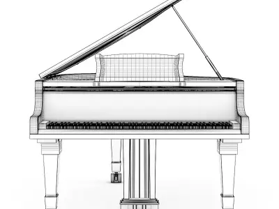 Grand Piano 3D model