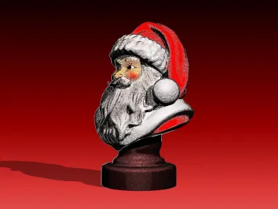 Santa Claus Bust 3D print model