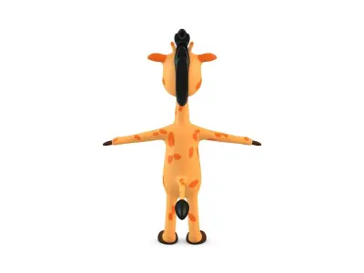 Cartoon Giraffe Low-poly 3D model buy