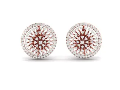 Women Earrings 3dm STL OBJ FBX Renders Details 3D print model 7