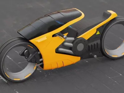 CONCEPT BIKE C-2000 RIGGED 3D model