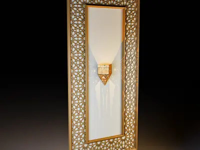Moroccan islamic light wall  3D model
