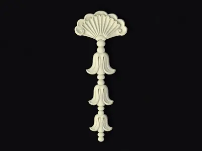 Central decor ornament for furniture 3D model 130