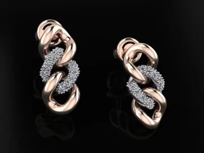 Cuban Earrings  3D print model