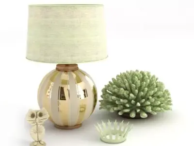 Decorative Lamp And Acessories 3D model