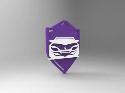 Car Emblem Low-poly 3D model