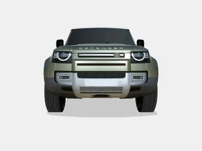 Land Rover Defender 90 2020 Low-poly 3D model