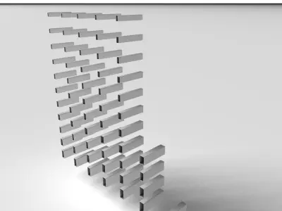 Metal Profile RHS and SHS 3D model