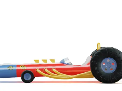 Wacky Races - Turbo Terrific Free 3D model