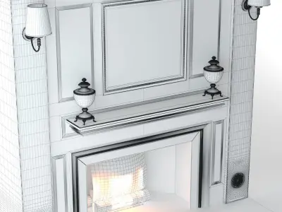 Fireplace Design V2 model 3D model