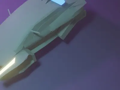 Car concept police 3D model