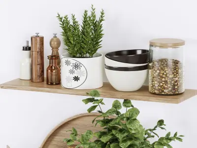 Kitchen Decorative Set 078 3D model