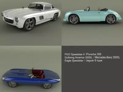 Neo Classic Cars 3D model