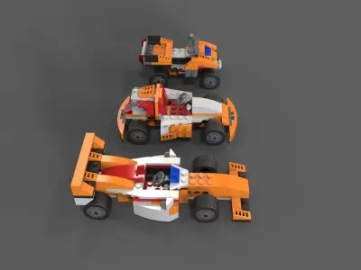 Lego Sport Cars 3D model