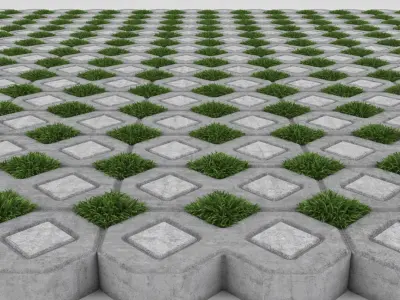 Grass Paver 3D model