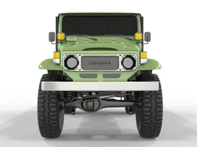 Toyota Fj45 with Flatbed 1980  3D model