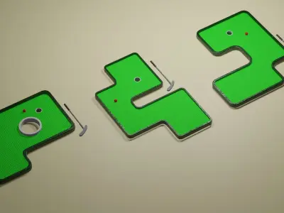 Miniature Golf Course 03 set 3D model