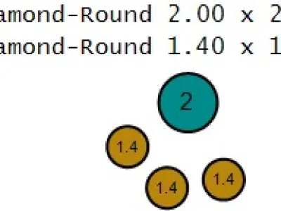 DIAMOND CLUSTER EARRING 3D PRINTABLE MODEL  3D print model