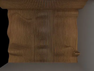 Parametric Wall Design with Ceiling 3D model