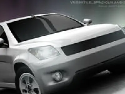 Car Toyota SUV google car AAA Low-poly 3D model