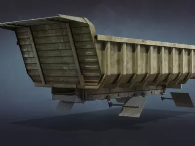 Tipper or Dump Body Low-poly 3D model