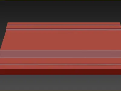 Cornice Moulding Low-poly 3D model