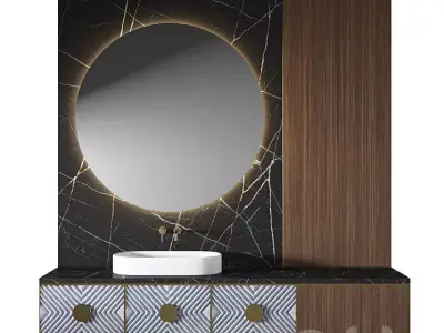 Luxury Bathroom 308 3D model