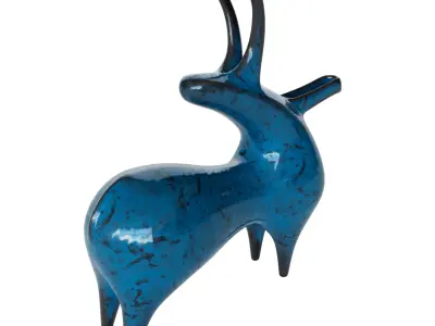 Amlash Pottery Cow 3D model
