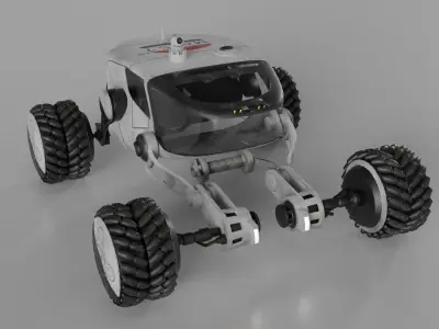 Mars Rover car 3D model
