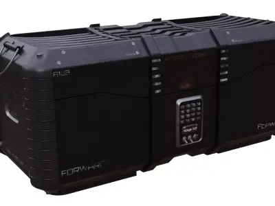 Sci-Fi Crate Free low-poly 3D model