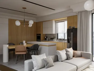 Modern Luxury kitchen 3D model
