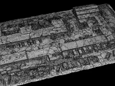 terrain buildings construction-site dronescan 3D model