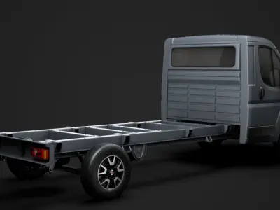 Fiat Ducato Chassis Truck Single Cab 4300WB 2020 3D model