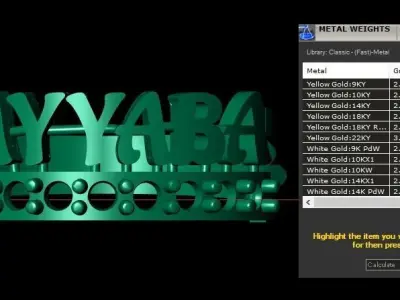 Stylish Names Diamond Ring 3d Printable model 3D print model