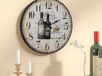 Wood Wall Clock Free 3D model