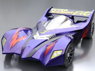 minicar toy 3D model