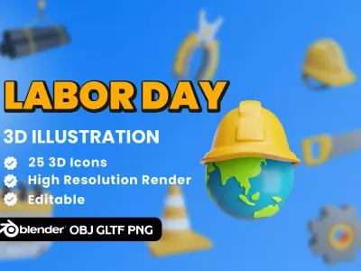 Labor Day 3D model
