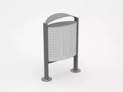 Fixable Trash Bin With Small Holes 3D model
