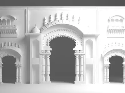 Indian Entry Gate 3D model