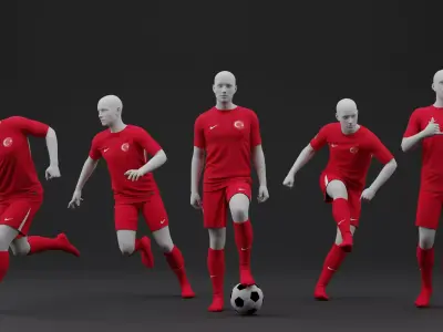 Turkiye 2024 Home Jersey 3D model