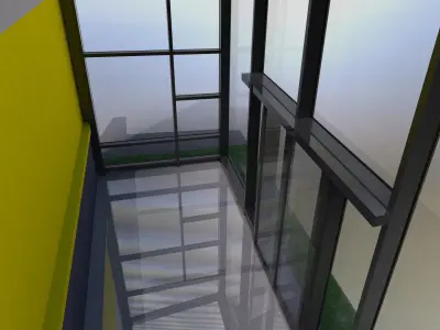 Entrance vestibule 3D model