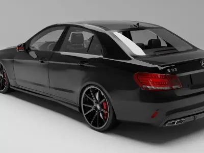 Mercedes-benz-e63 With Interior 3D model