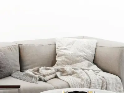 and table sofa Modern combination 3D model